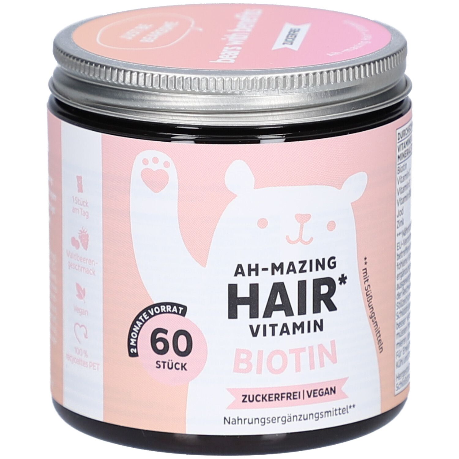 Ah-mazing Hair Vitamins mit Biotin, zuckerfrei 60er 60 St Kaugummi