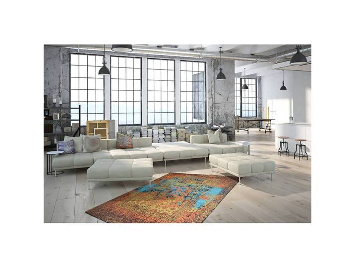 Wollteppich Solitaire 610 Multicolor 80 x 150cm Baumwollstoff