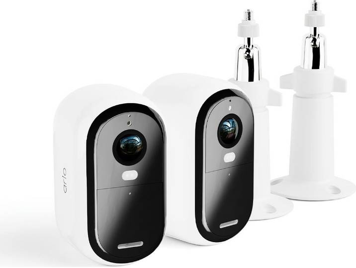 Arlo Essential caméra de surveillance extérieure & 2 supports