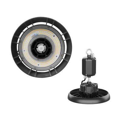 Alcapower LED-Hallenstrahler UFO 100W 15000lm 4000K IP65 IK08, integrierte Notlichtfunktion 180 Min., hohe Lichtausbeute für Industrieumgebungen.
