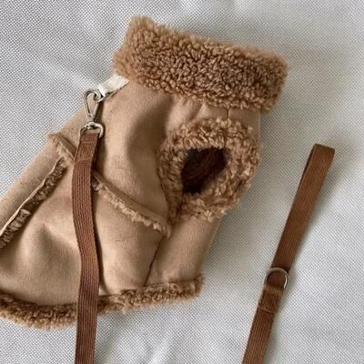 Uplift Treasures Warm Winter Dog Coat Jacket brown xl