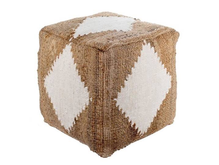 Pouf - SIGNES GRIMALT - 45x45 cm - Coton et jute - Style bohème - 1 place