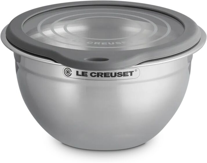 Le Creuset Bowl Mezclador de acero con tapa .  (19 cm) Gris