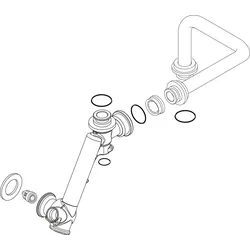 BOSCH Ersatzteil TTNR: 7736700096 Rohr (Kaltwasser)