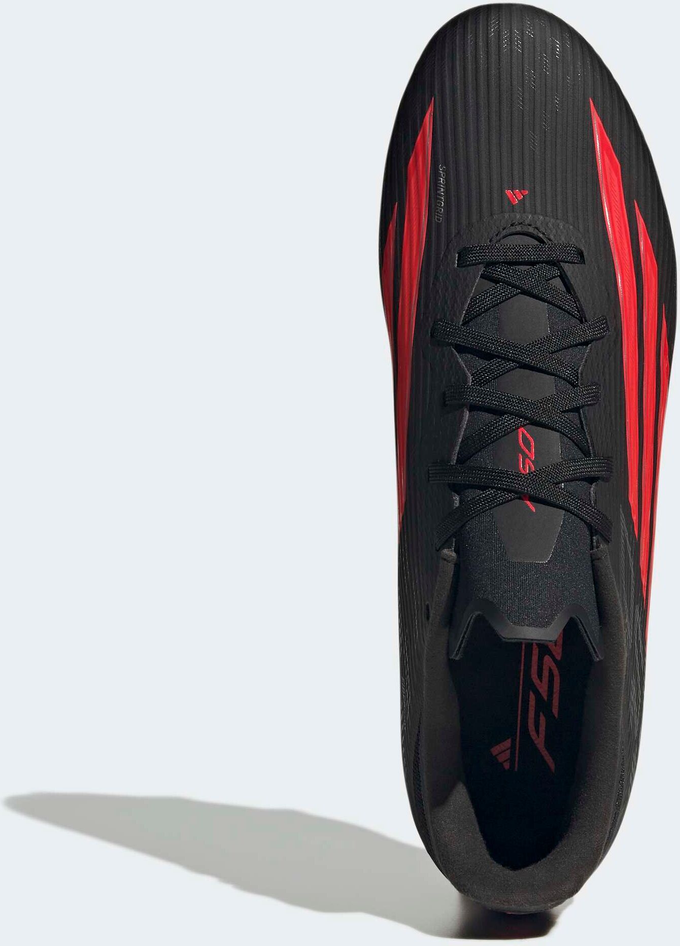 Fußballschuh ADIDAS PERFORMANCE "F50 LEAGUE FIRM GROUND/MULTI GROUND", Gr. 47, rot (core schwarz, lucid rot, core schwarz), Synthetik, Textil, Schuhe Fußballschuh, für viele verschiedene Böden geeignet
