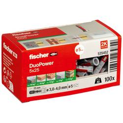Fischer 535452 DUOPOWER 5x25 LD 2-Komponenten-Dübel 25 mm 5 mm 100 St.