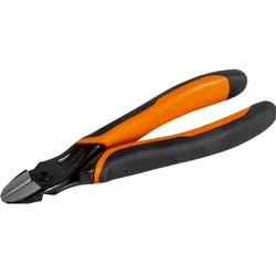 Bahco, Bolzenschneider + Seitenschneider, ERGO Seitenschneider mit Zwei-Komponenten-Griff, phosphatiert, 180 mm, Industrieverpackung (180 mm)