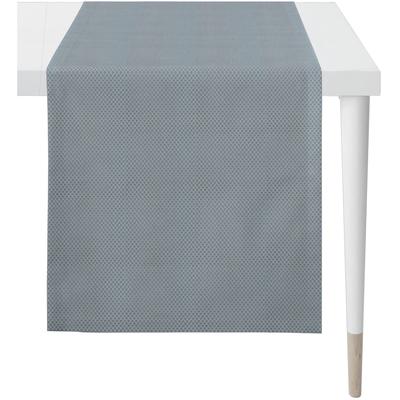 Tischläufer APELT "Miles", blau, B:150cm L:42cm, Polyester, Tischdecken