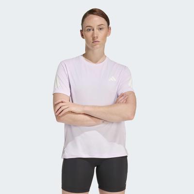 Laufshirt ADIDAS PERFORMANCE "ADI365/// T W", Damen, Gr. XL, rosa (ice lavender), Obermaterial: 100% Polyester, Rundhals, Shirts Laufshirt
