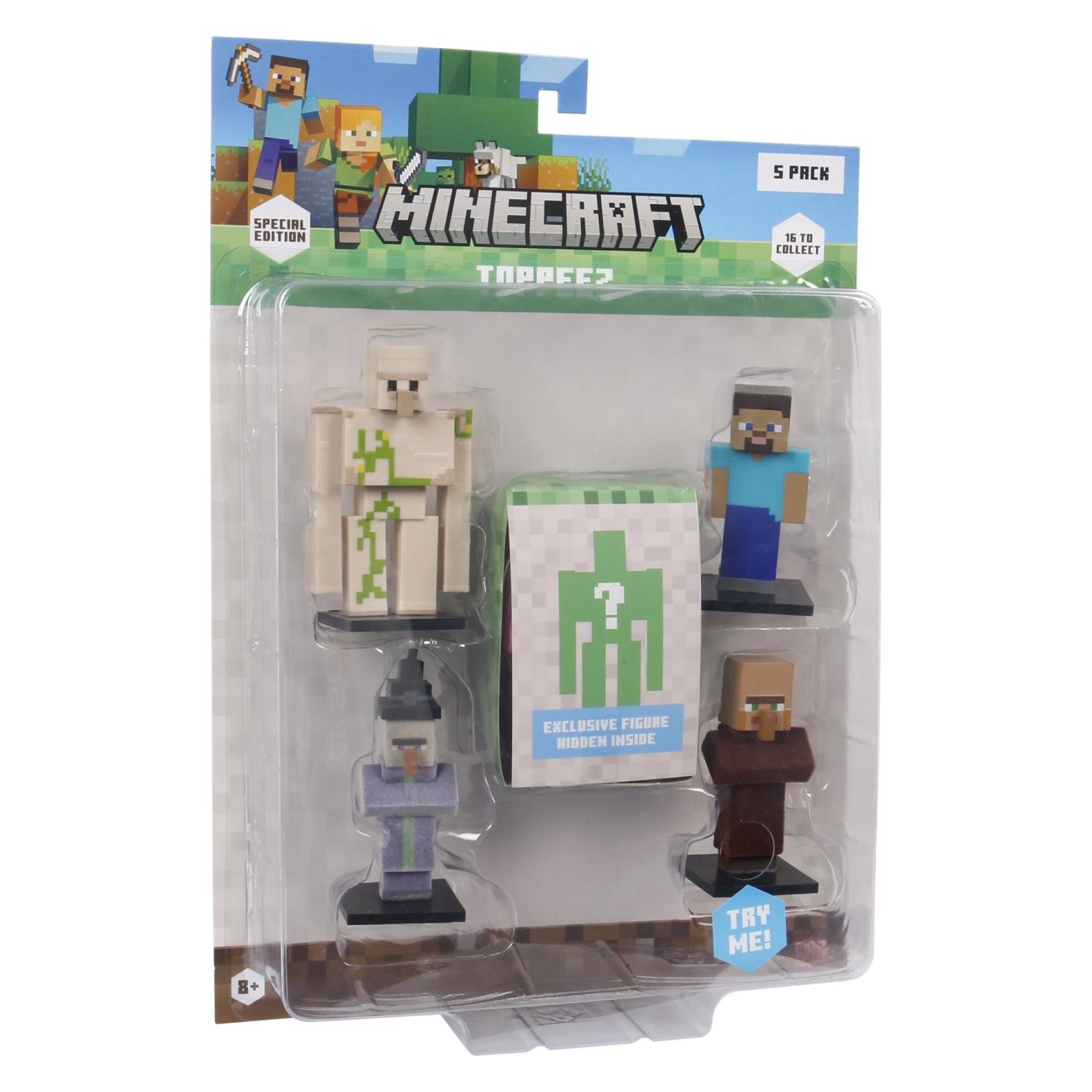 Minecraft 3D Special Edition Figure 5 pack blister Asst (2040MCM)