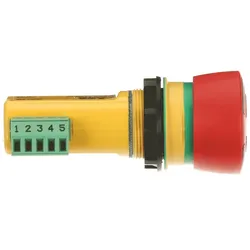 ABB INCA1Tinav2 Not-Halt-Taster Funktion, für Einbau in Bedienfeld mit dynamischem Funktionsprinzip LED-Anzeige im Taster 2TLA030054R0010