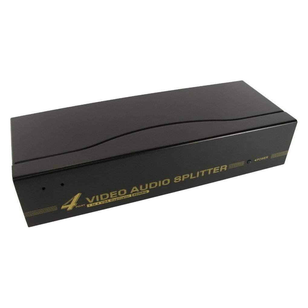 Cables Direct CDL 4 Port SVGA Splitter + Audio (NLKVS-554AUD)