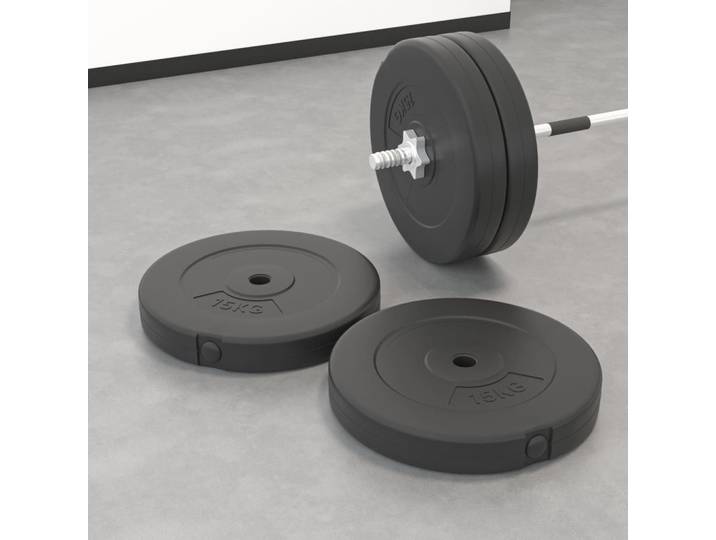 vidaXL Hantelscheiben 2 Stk. 30 kg Zement