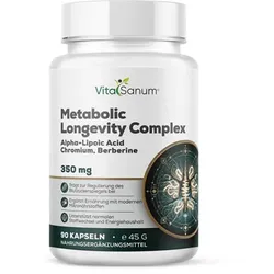 VitaSanum® Metabolic Longevity Complex – 2 Kapseln Tagesportion