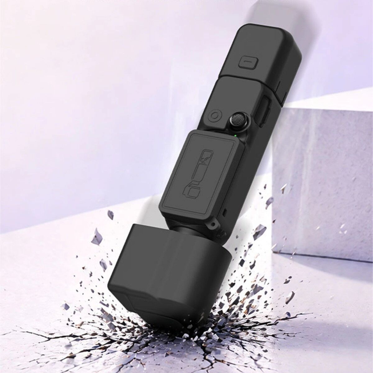 INF Silikonhülle kompatibel mit DJI Osmo Pocket 4 – vierteiliges Vollschutz-Set mit Displayschutz, Gimbal-Abdeckung und Schwarz