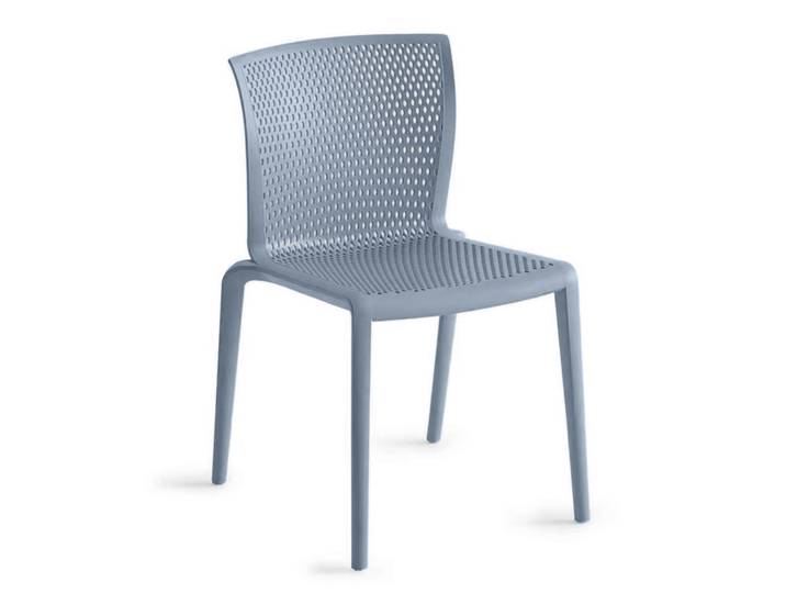 Bistro Stapelstühle Gaber Spyker Blau ohne Armlehnen, Neu - Perfekt für komfortables Sitzen