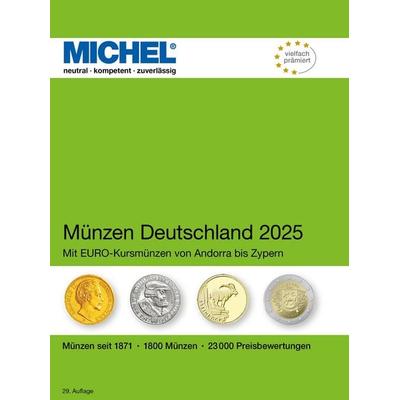 Münzen Deutschland 2025, Taschenbuch von MICHEL-Redaktion, Schwaneberger, 978-3-95402-499-5
