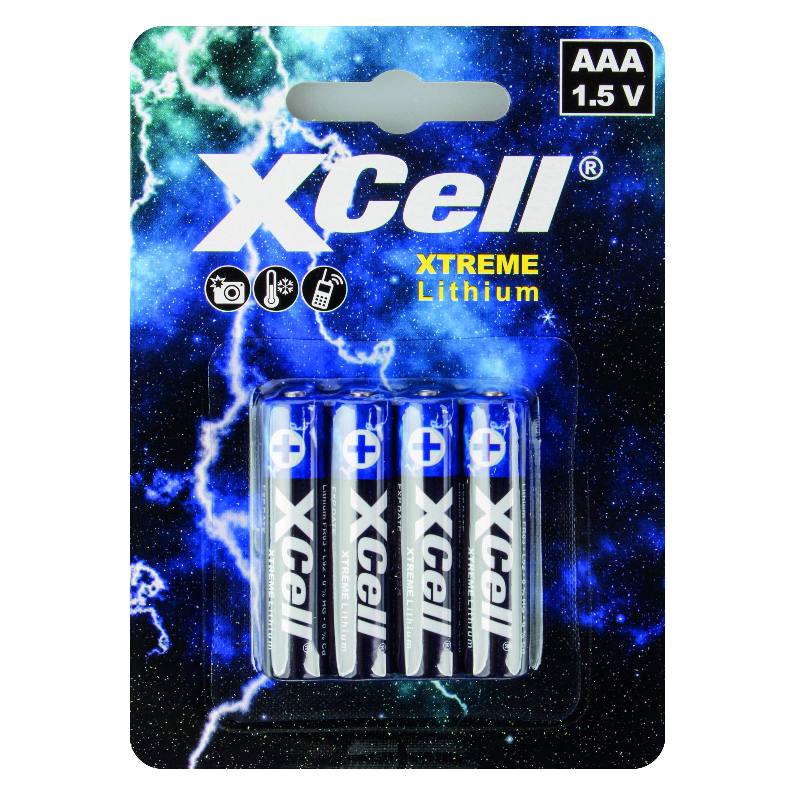 XCell XTREME Lithium AA Batterie 4er (4 Stk., AA, 3000 mAh) (145873)