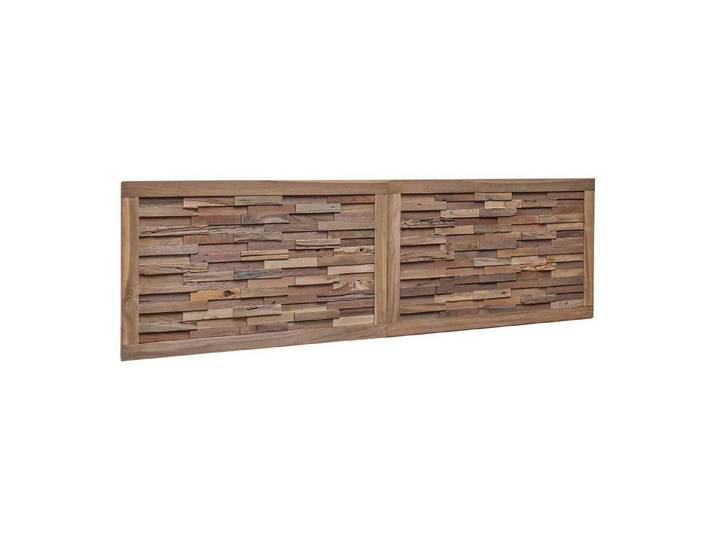 vidaXL Bett Bettkopfteil Natur Massivholz (1-tlg)