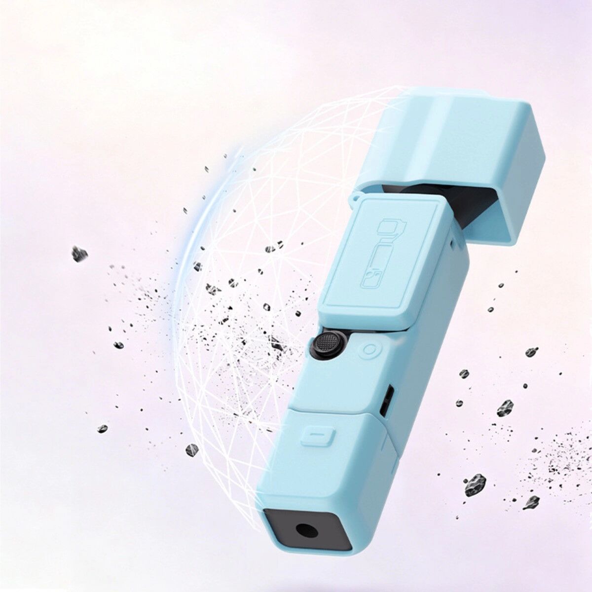 INF Silikonhülle kompatibel mit DJI Osmo Pocket 4 – vierteiliges Vollschutz-Set mit Displayschutz, Gimbal-Abdeckung und Grün