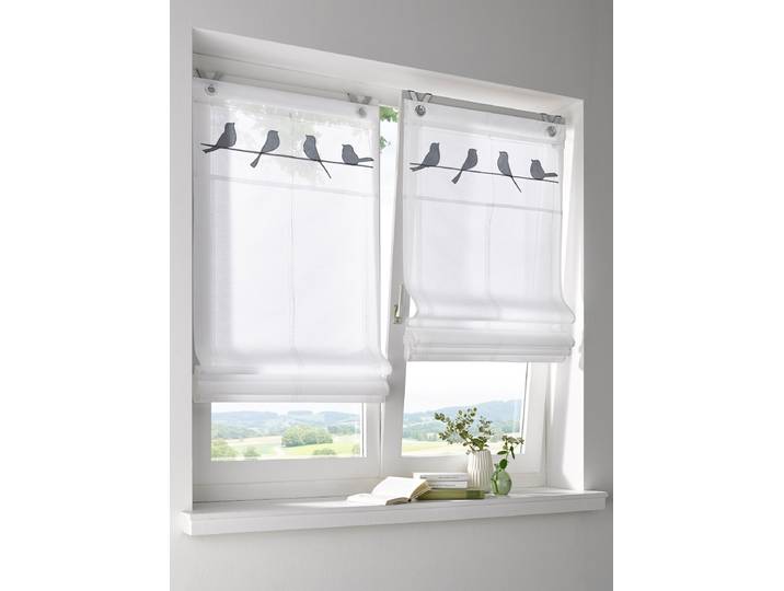 Store à œillets Gravelot 60cm Gris/Gris