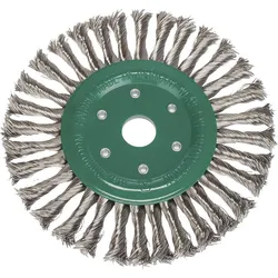 Rundbürste Lessmann gezopft ø: 178mm x 22,2 Edelstahldraht: 0,50mm
