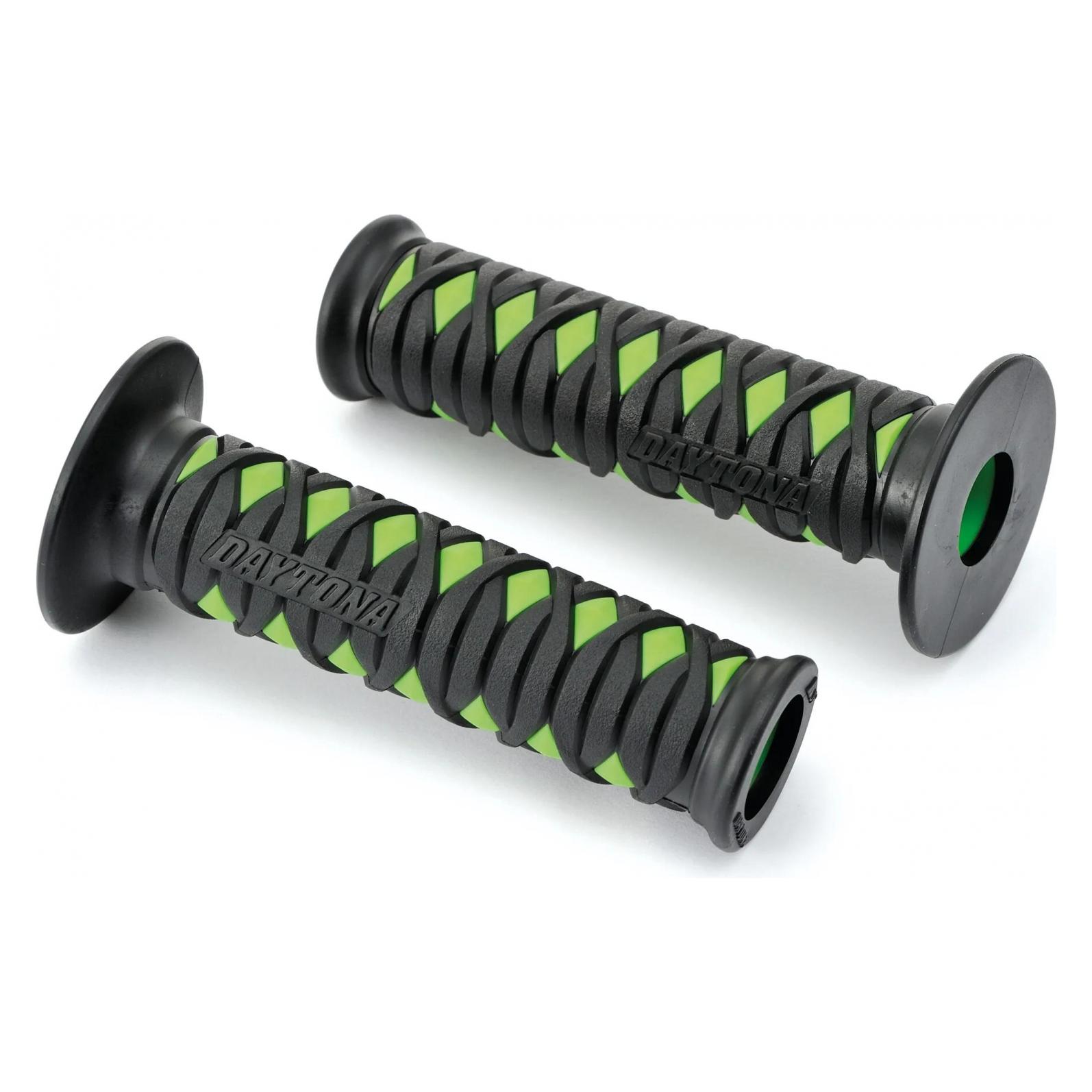 Daytona Motorrad Griffgummi Set "GGD-KATANA", 7/8" (22,2mm), 125mm, offenes Ende, grün (88575)