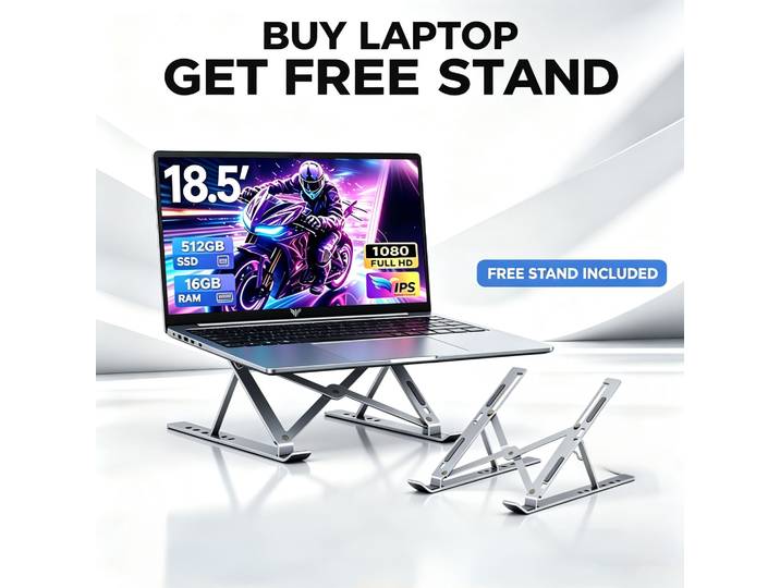 Ordinateur portable léger pour jeux, écran 18,5 FHD, AMD Ryzen 5 7430U, 16 Go de RAM DDR4, SSD NVMe 512 Go, WiFi 6, ordinateur portable ultra-fin pour les affaires
