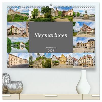 Sigmaringen Impressionen (hochwertiger Premium Wandkalender 2026 DIN A2 quer), Kunstdruck in Hochglanz