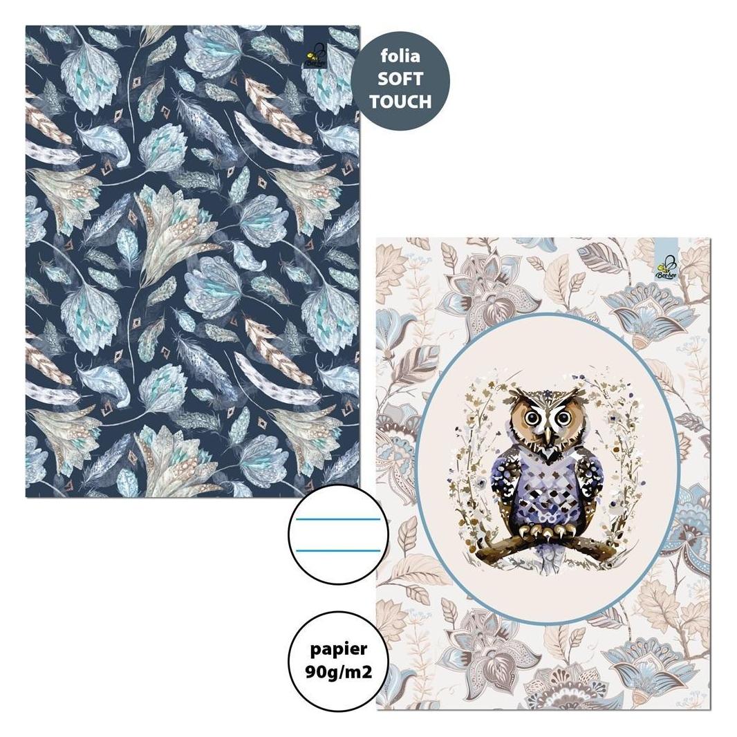 Bee-bee Notizbuch A4/32K 90g Boho Linie (5 Stück) (A4, Liniert, Weicher Einband) (54620561)