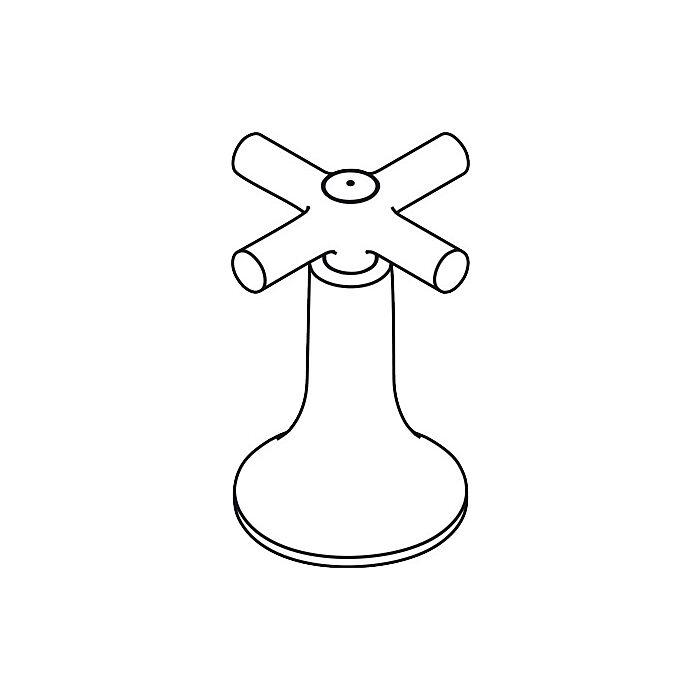 hansgrohe Kreuzgriff Axor Terrano Kaltwasser 37291000 chrom