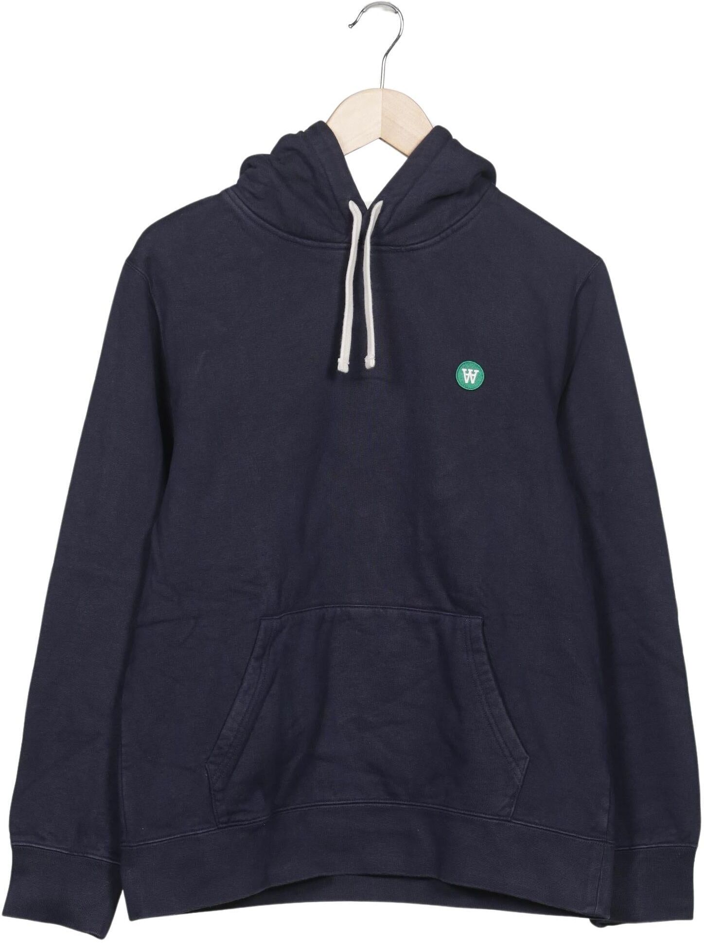 Wood Wood Herren Kapuzenpullover, Marineblau, Gr. S, Baumwolle - Second Hand