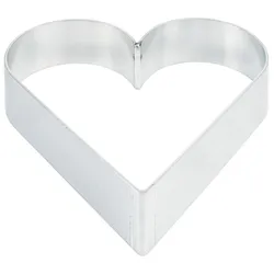 Contacto Tortenring HERZ 18 cm, Aluminium