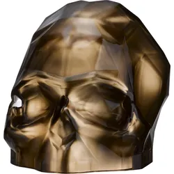Memento Mori Kleine dekorative Figur L Schädel kupferfarben