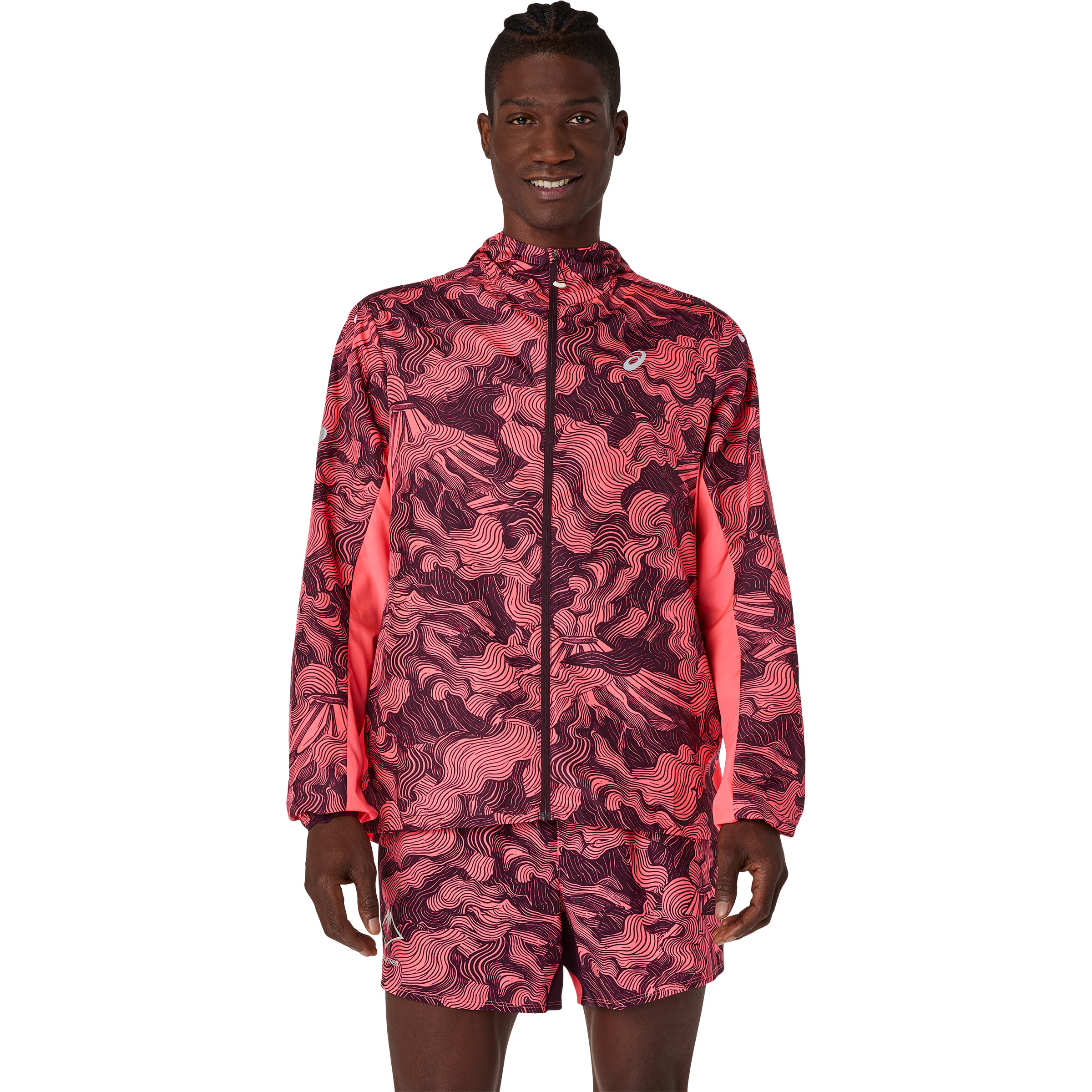 Asics Fujitrail Packable Herren Laufjacke orange Größe XXL Trailrunning | Laufen Klein verpackbar