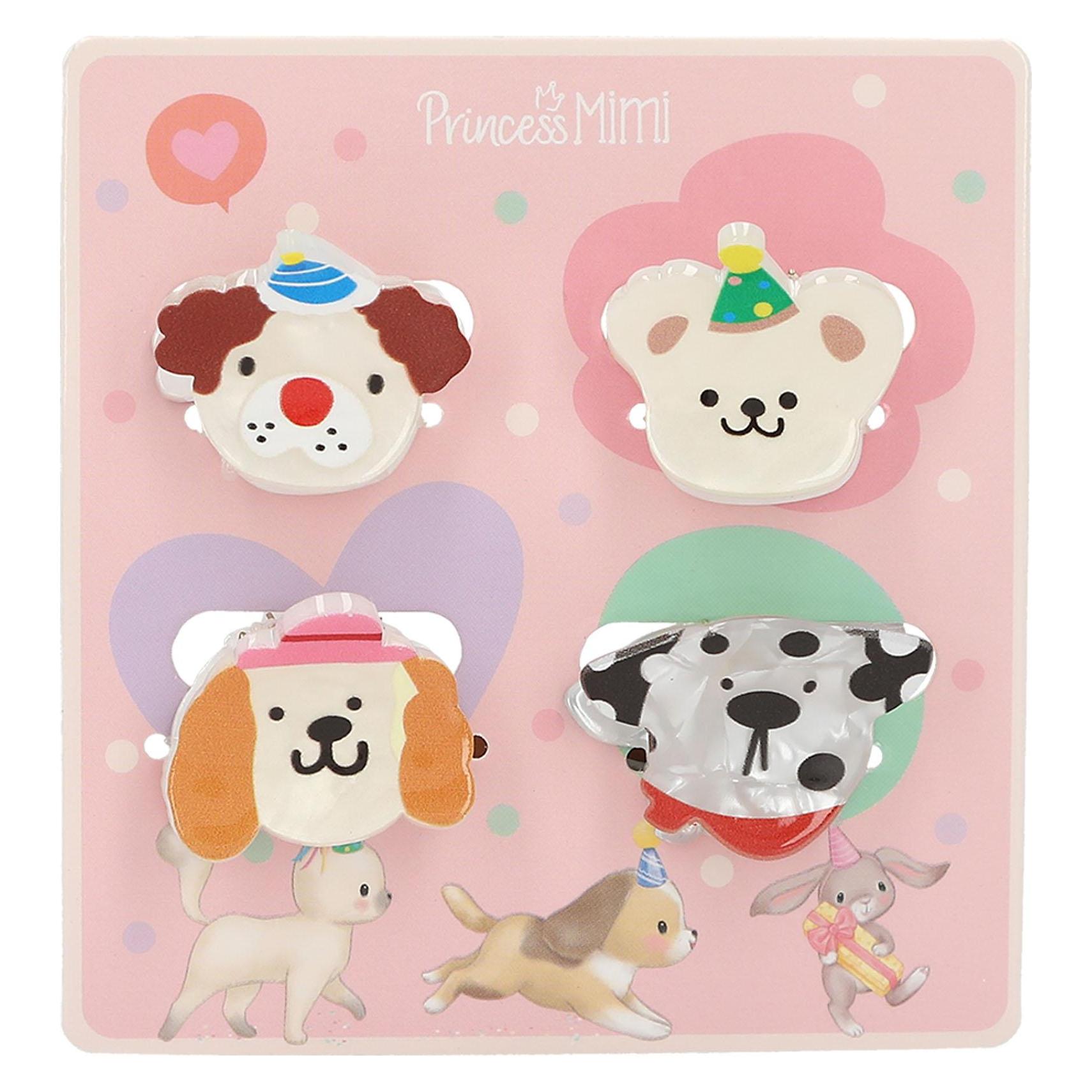 Magni DEPESCHE Princess Mimi Haarklammern mit Print Hunde (12 Stk.) (0414066)