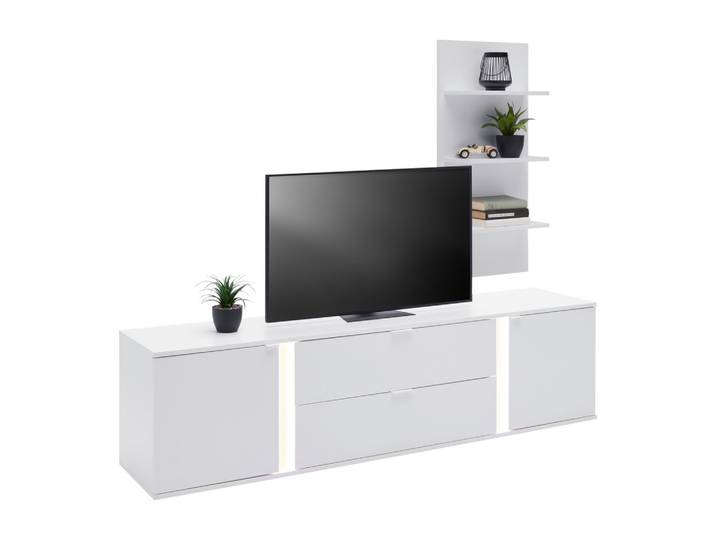 TV-Element Weiss 190/150/42 cm