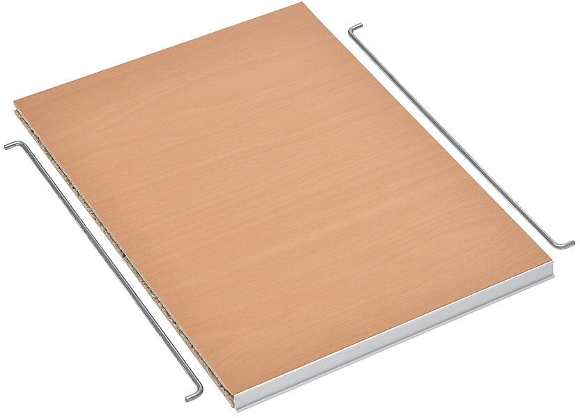 Sortierfachboden, VE 5 Stk, BxT 279 x 380 mm, Buche-Dekor eurokraft pro
