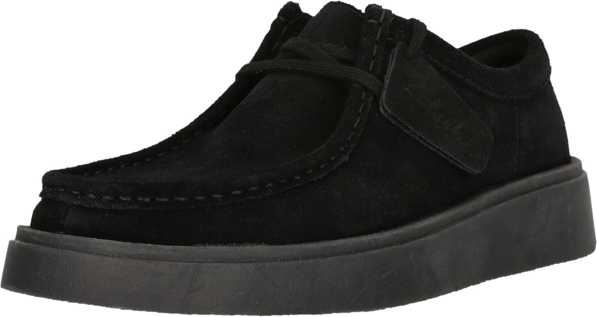 Schnürschuh CLARKS "Torview", Herren, Gr. 42, schwarz, Schuhe Schnürschuh, mit klobiger Laufsohle