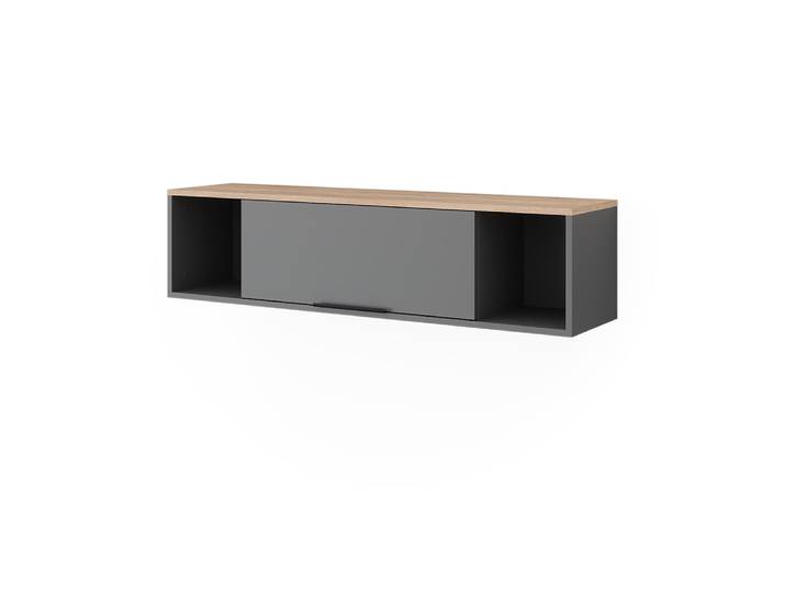 Étagère murale, anthracite/sonoma 120 x 30 cm