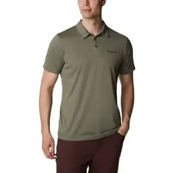 COLUMBIA Herren Polo Columbia Hike Polo, Größe L in Grün Grün