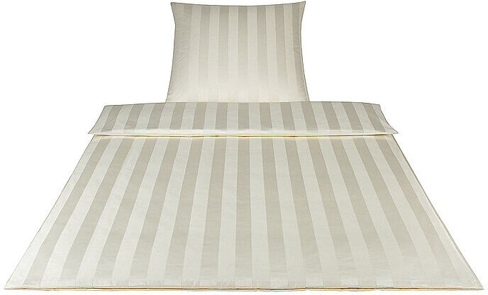 ELEGANTE Damast-Bettwäsche  70x90cm/140x200cm (Creme) creme EG
