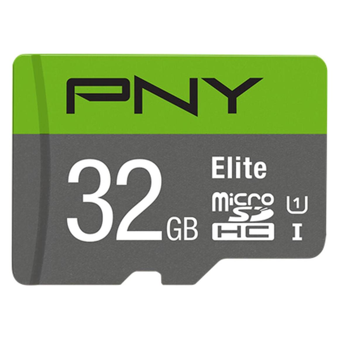 PNY Elite (32 GB, microSDHC, U1, UHS-I) (P-SDU32GU185GW-GE)