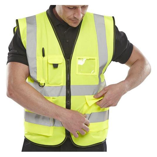 B Seen Weste Hi-Vis (WCENGEXECXXXL)