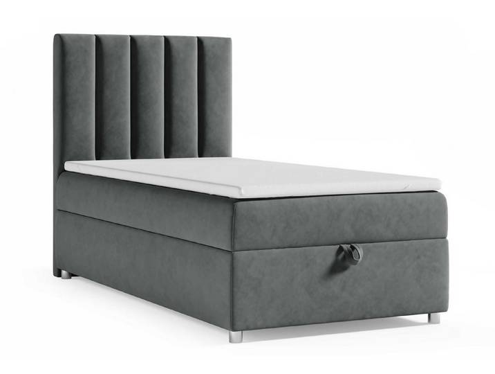 Best for Home Boxspringbett Einzelbett Trinity K-10 mit Stauraum & Komfort Topper (70x200 80x200 90x200 100x200 cm), Lieferung Wohnung und Aufbauservice, TOP Preis-Leistungs-Verhältnis