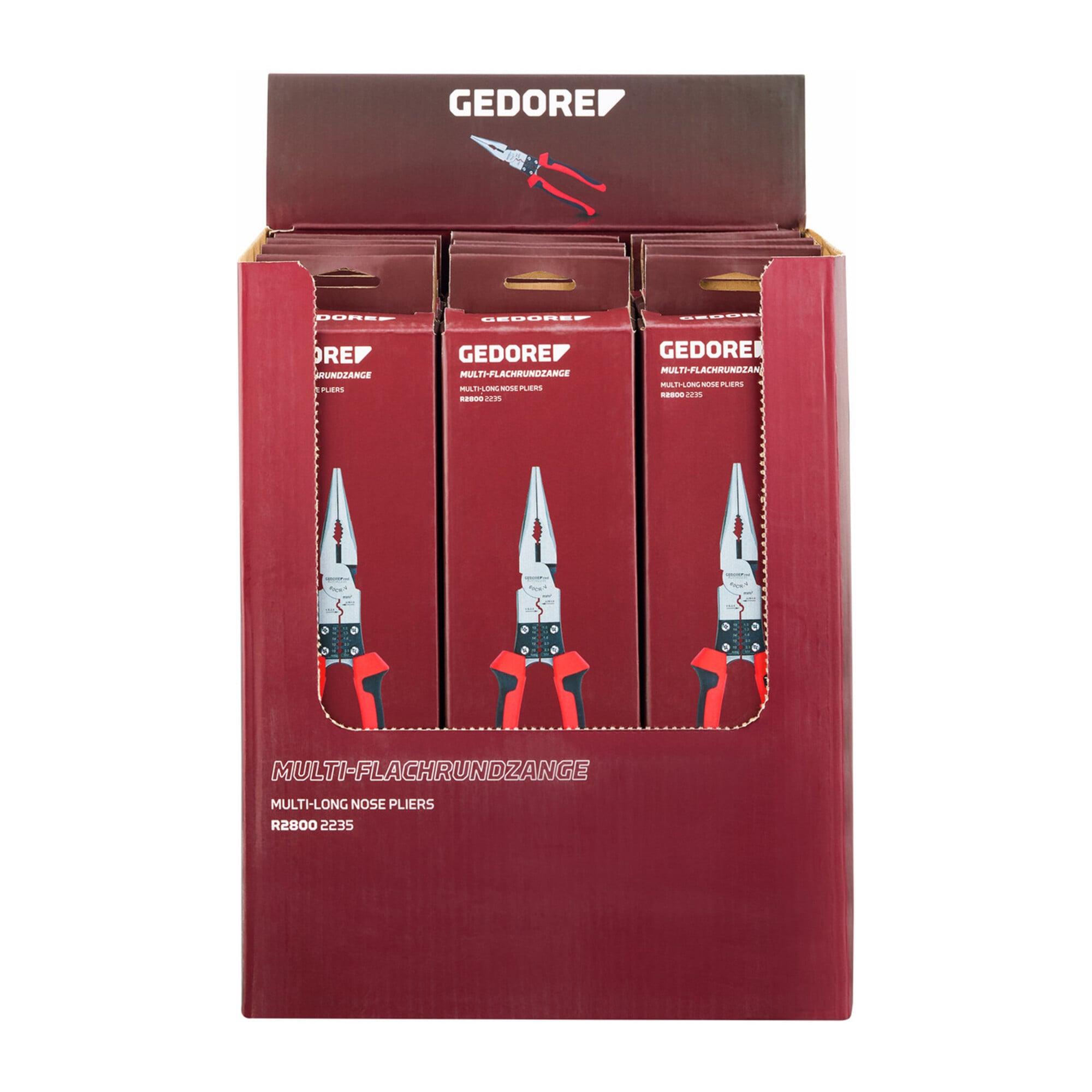 Gedore red Multi-Flachrundzange 12-teilig im Display (3301937)