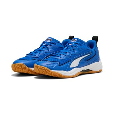 Hallenschuh PUMA "SOLARFLASH 4", Herren, Gr. 40, Textil, puma team royal, puma weiß, Schuhe Hallenschuh