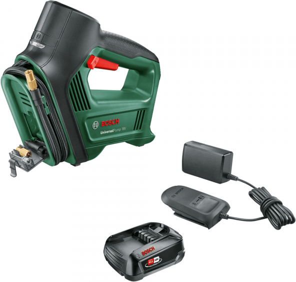 Bosch Universal Pump - Compressore aria a batteria - 18V - 2 Ah