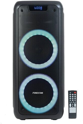 Fonestar Altavoz portátil PARTY-DUO con radio FM. Negro
