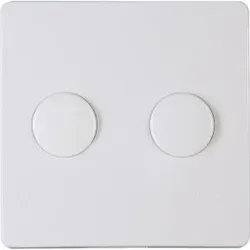 Kopp 493102182 PARIS - Duo Dimmer Abdeckung, Farbe: arktisweiß